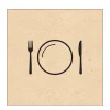 Ambiente Papierservietten Recycled Mahlzeit, Nice Dinner,33x33cm