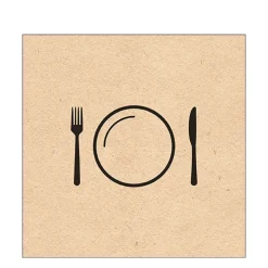 Ambiente Papierservietten Recycled Mahlzeit, Nice Dinner,33x33cm