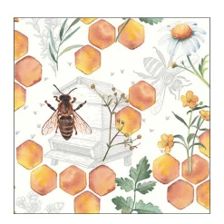 Ambiente Papierservietten Bienen, Honeycomp, 33x33cm