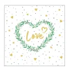 Ambiente Papierservietten Hochzeit Love, 33x33cm
