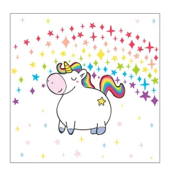 Ambiente Papierservietten Einhorn Polly, 33x33cm