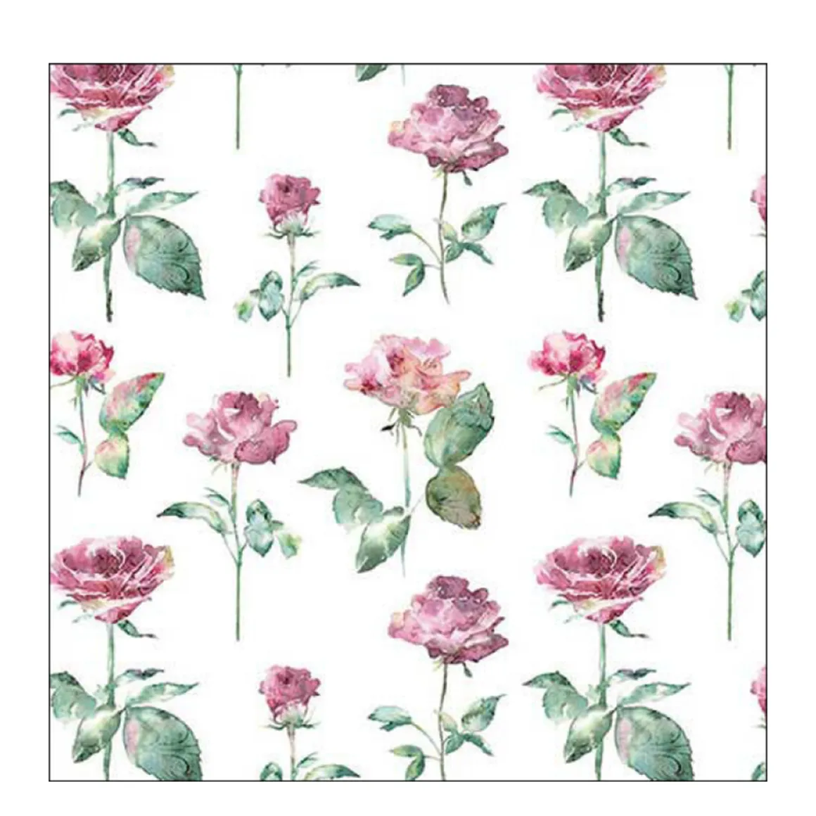 Ambiente Papierservietten Rosen, Julia White, 33x33cm