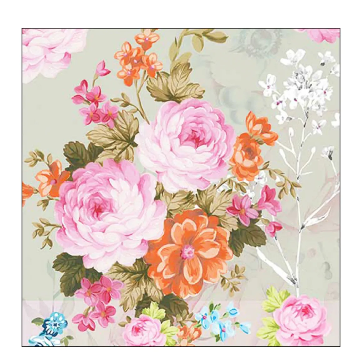 Ambiente Papierservietten Blumen Dakota, 33x33cm