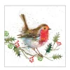 Ambiente Papierservietten Winter Robin, 33x33cm