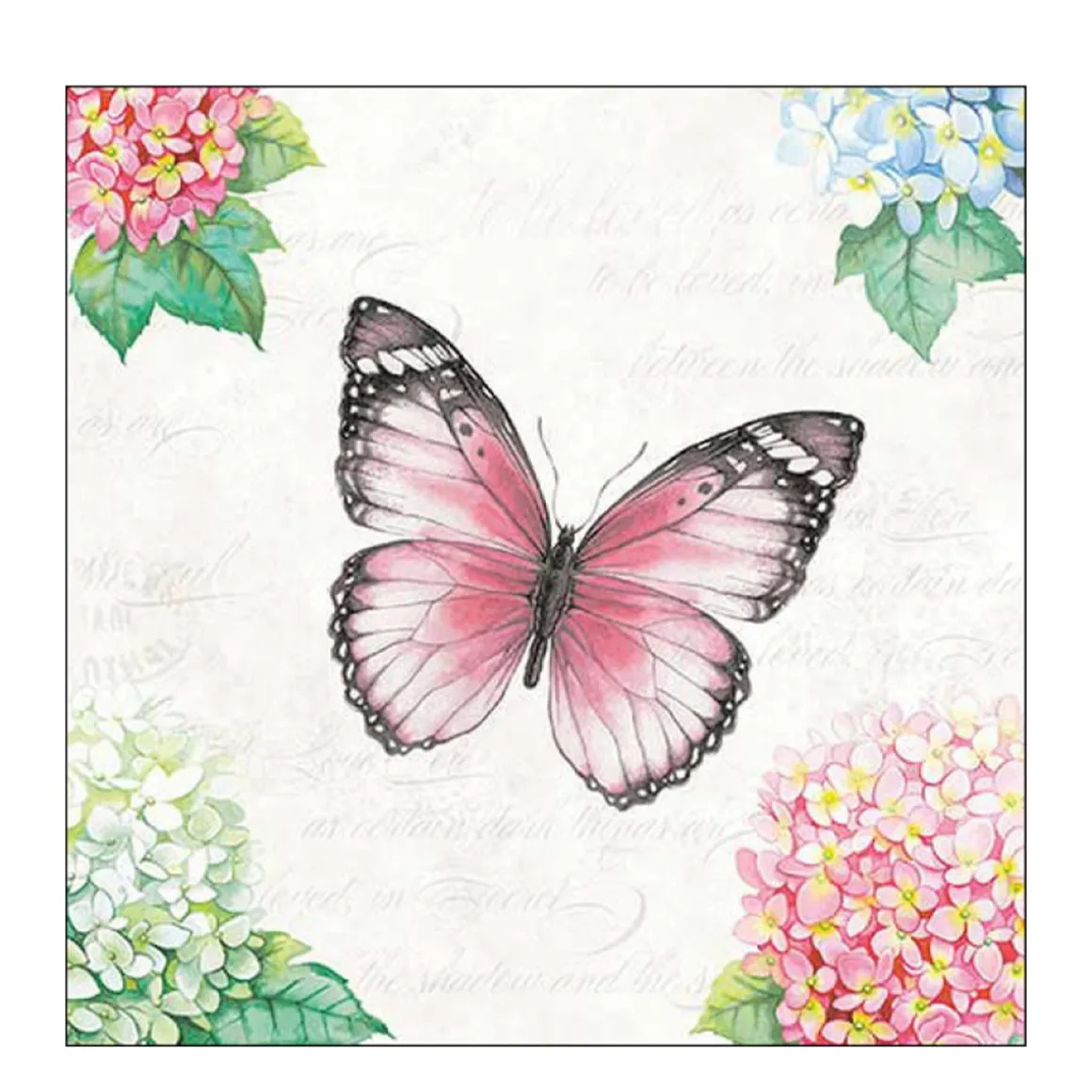 Ambiente Papierservietten Schmetterling, Butterfly Poem, 33x33cm