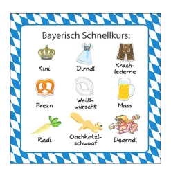 Ambiente Papierservietten Heimat, Bayrisch Schnellkurs, 33x33cm