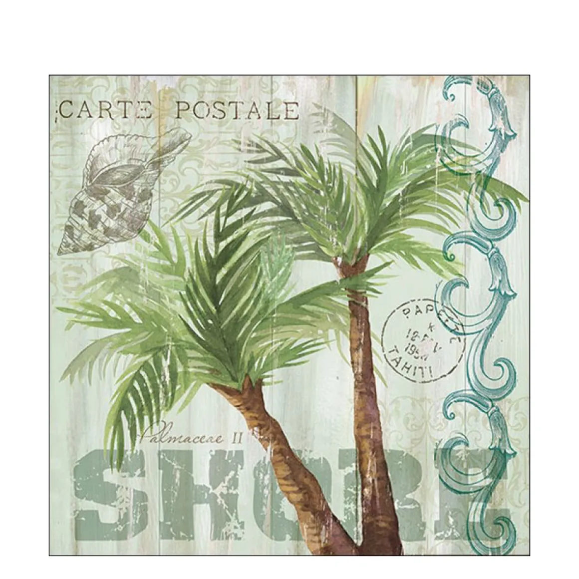 Ambiente Papierservietten Palmen Retro, Palm Trees, 33x33cm