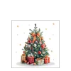 Ambiente Papierservietten Weihnachtsbaum mit Geschenke, 25x25cm