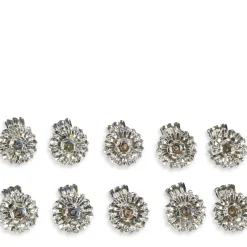 Baumkerzenhalter silber, Metallhalter für Baumkerzen, Ø15mm, 10St/Btl