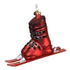 Baumschmuck Wintersport, Skistiefel rot, 12cm