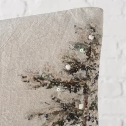 Baumwollkissen Hirsch Fria, Hirsch im Wald, 45x45cm, Boltze Home Collections