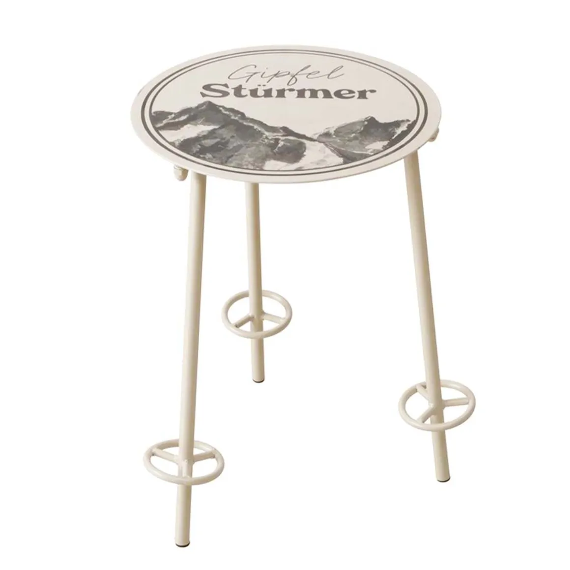 Beistelltisch Gipfelstürmer, Metalltisch Berge, 45x55cm, Boltze Home Collections