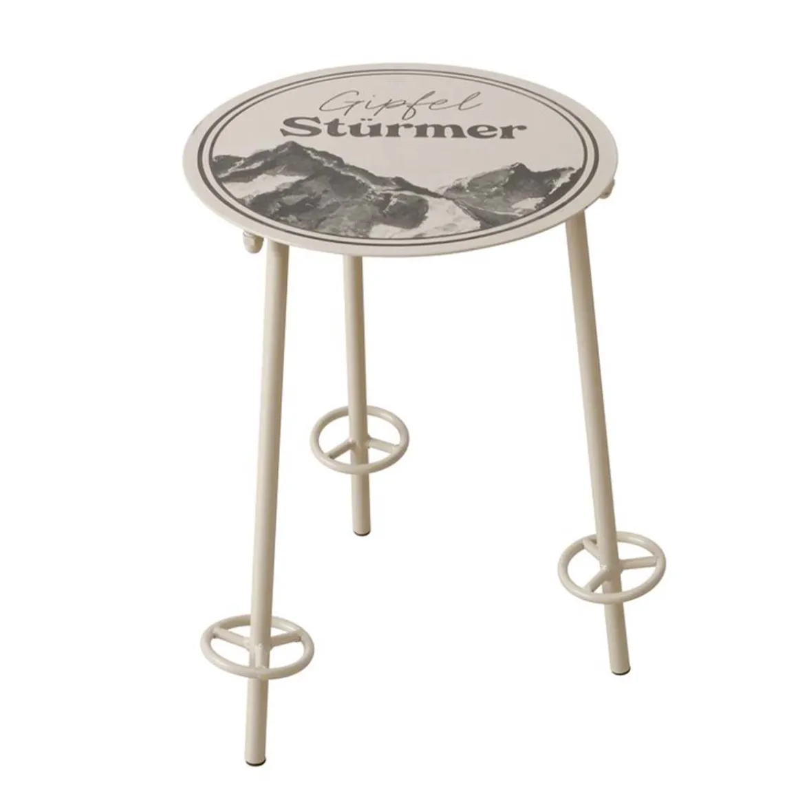 Beistelltisch Gipfelstürmer, Metalltisch Berge, 45x55cm, Boltze Home Collections