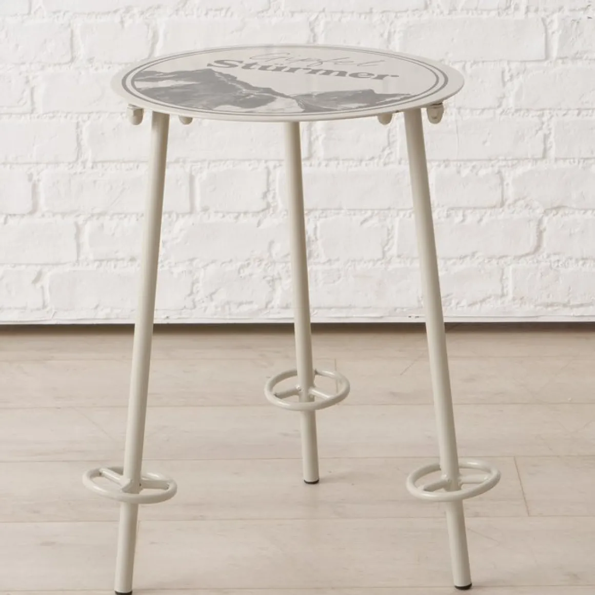 Beistelltisch Gipfelstürmer, Metalltisch Berge, 45x55cm, Boltze Home Collections