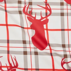 Bettwäsche Hirsch Kitzbühl, karierte Bettwäsche im Landhausstil, 200x135cm, Boltze Home Collections