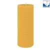 Bienenwachskerze, Stumpen aus Bienenwachs-Wabenplatten, 150x58mm, Kerzenfarm Hahn
