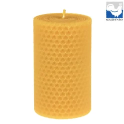 Bienenwachskerze, Stumpen aus Bienenwachs-Wabenplatten, 100x58mm, Kerzenfarm Hahn