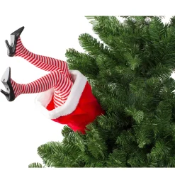 Deko Baumschmuck Elfen Spaß, bewegliche Elfen-Beine, 34cm