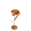 Deko Blume, Rostblume auf Platte, 60x21cm, Edelrost, Gerrys Garden