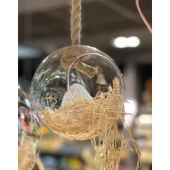 Deko Glaskugel, hängendes Terrarium,15cm, Mica Decorations
