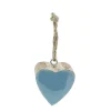 Deko Herz blau, Holzherz mit Lacküberzug blau, 5cm, Hänger