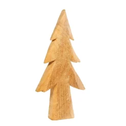 Deko Holzbaum Tanne Natur, Tannenbaum aus rauem Pappelholz , 70cm, WMG Grünberger