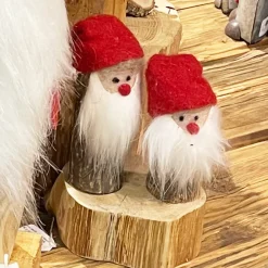 Deko Holzwichtel, Wichtel Nikolaus aus Naturholz, 12cm