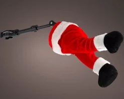 Deko lustige Weihnachtsmann-Beine für Baumdeko, 34cm