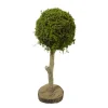 Deko Moosbaum Aride, Mooskugel auf Naturholzstamm, 40cm
