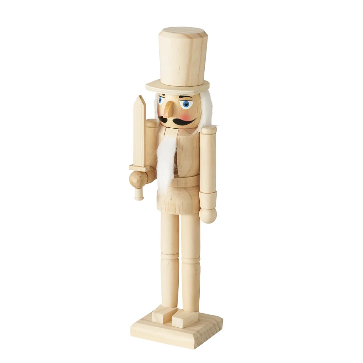 Deko Nußknacker Havre, Holzfigur mit Helm und Schwert, 38cm, Holz, Boltze Home Collections