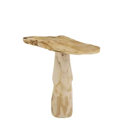 Deko Pilz Teak Rustikal, Holzpilz Teak Natur, 28x30cm, DIJK Natural Collections