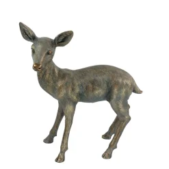 Deko Reh, Rehkitz antik-gold, 64cm, Werner Voss