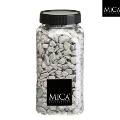 Deko Steine Marbles hellgrau, 9-13mm, 650ml, Mica Decorations Material: Steine - Marbles