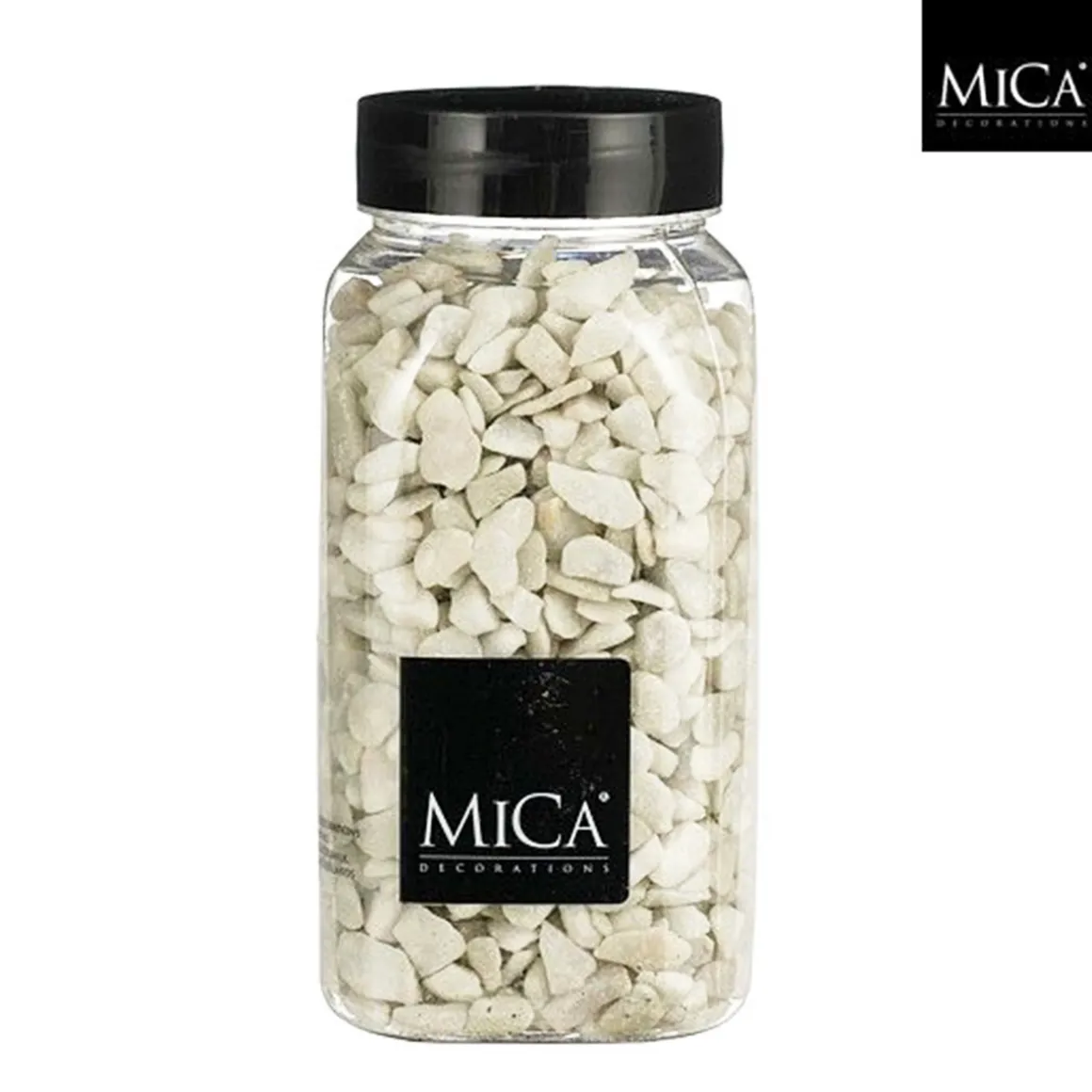 Deko Steine Marbles weiß, 9-13mm, 650ml, Mica Decorations