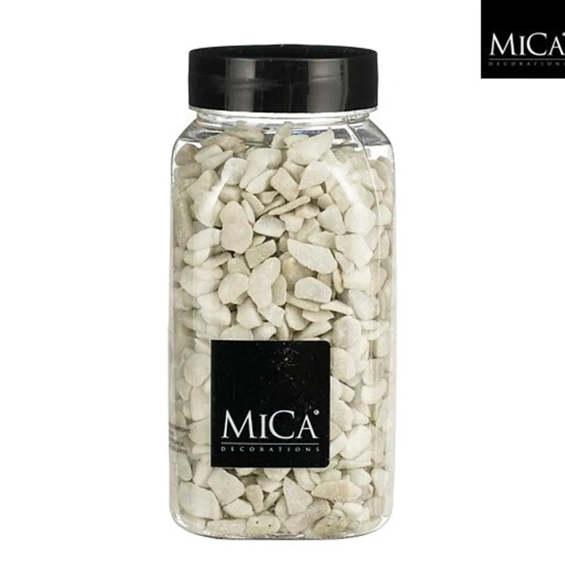 Deko Steine Marbles weiß, 9-13mm, 650ml, Mica Decorations