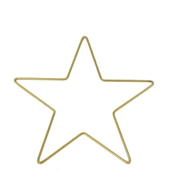 Deko Stern gold, Metallstern, Bastelstern, dünner Stern, 28cm