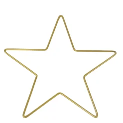 Deko Stern gold, Metallstern, Bastelstern, dünner Stern, 33cm