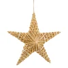 Deko Stern natur, Strohstern Weihnachten, 20x20cm, Hänger