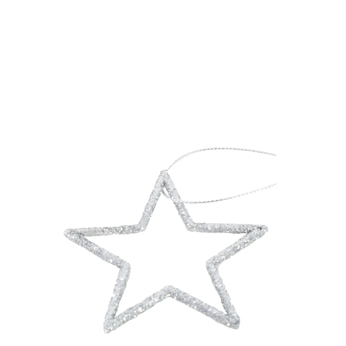 Deko Sterne bordeauxrot, Weihnachtssterne mit Glimmer, Ø7cm, 20 St/Beutel, Hänger
