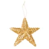 Deko Strohstern Weihnachten, Christbaumschmuck aus Strohfasern, 15cm, Halbach