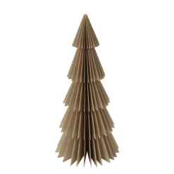 Deko Tannenbaum Papier, Papierbaum Tanne taupe, Fächerbaum, 20cm