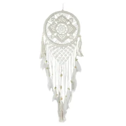 Deko Traumfänger Boho, Dreamcatcher Makramee, Ø28cm, Hänger, DIJK Natural Collections
