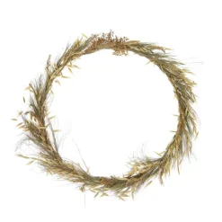 Deko Trockenblumen im Ring, natur, Ø45cm, DIJK