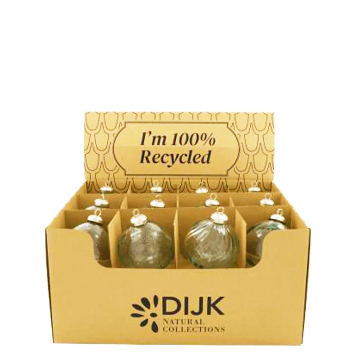 Deko Weihnachtskugeln aus Glas, Ø8cm, DIJK Natural Collections