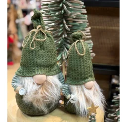 Deko Wichtel, kleiner Weihnachtswichtel mit Kaffeebecher to go, 28cm