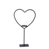 Deko Windlicht Herz Elisa, Metallherz auf Fuß, 60cm, WMG Grünberger