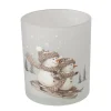Deko Windlicht Schneemann Frosty, Kerzenglas matt, 10cm, Boltze Home Collection