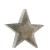 Deko Holzstern grau, Stern sägerau aus Pappelholz, 20cm, WMG Grünberger