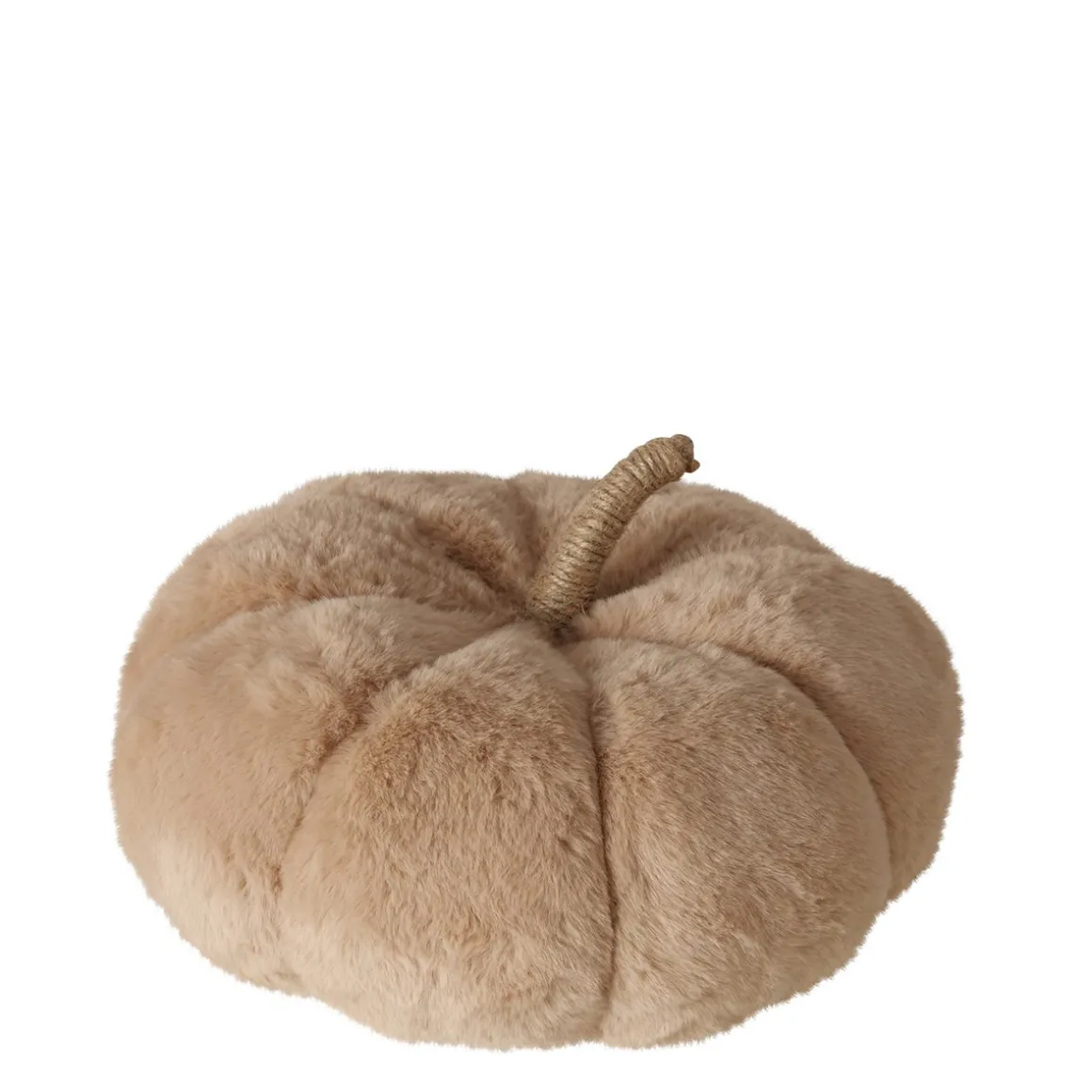 Deko Kissen Kürbis Johanne braun oder weiß, Plüschkissen in kürbisform, 30cm, Boltze Home Collection