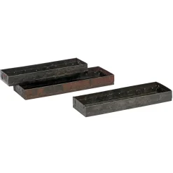 Deko Schale Jardiniere Antik, rustikale beschlagene und genietete Eisenschale, 40cm, WMG Grünberger